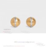 Perfect Replica Celine Yellow Gold Bead With Pyramid Earrings